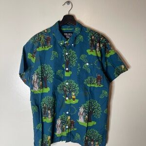 Box lunch lord of the rings button shirt size large Mens